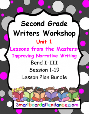 Writers Workshop, Grade 2 ,Units 1–4 Yearly Lesson Plan Bundle with Bonus Unit